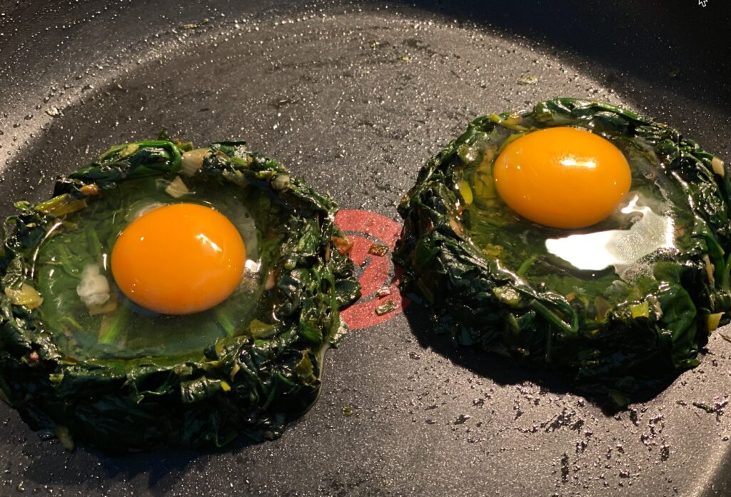 spinach and eggs