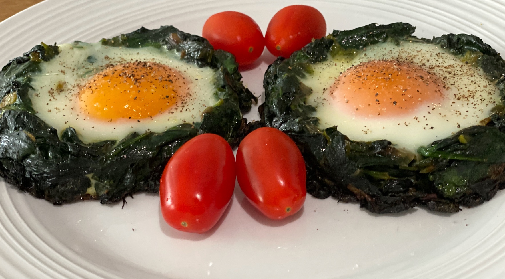 Spinach Egg Nests (Constantinople)