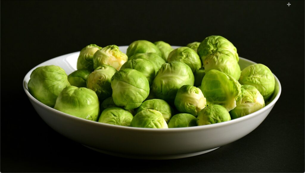 Raw brussels sprouts