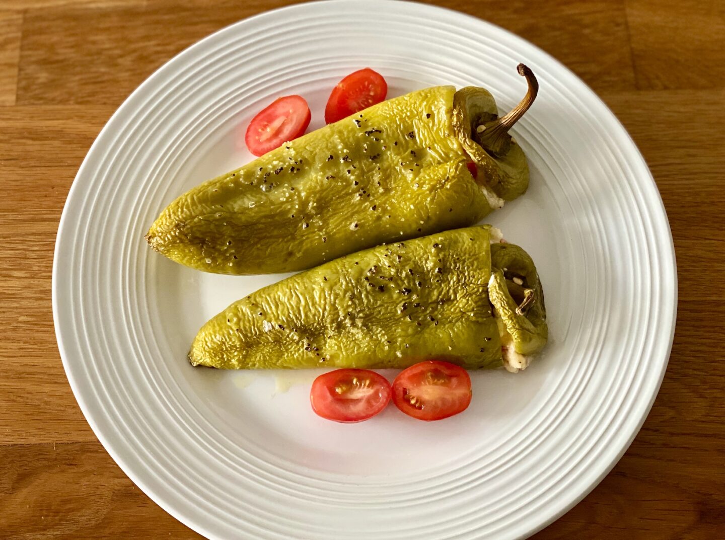 Roasted Peppers Stuffed with Cheese