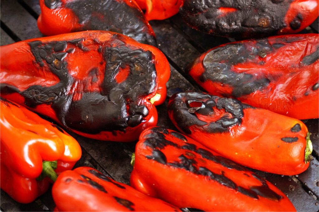 roasted red peppers