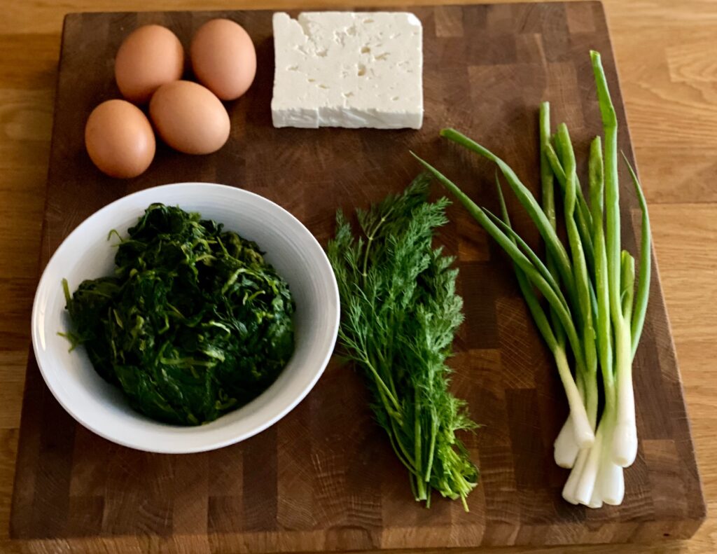 spinach pie ingredients