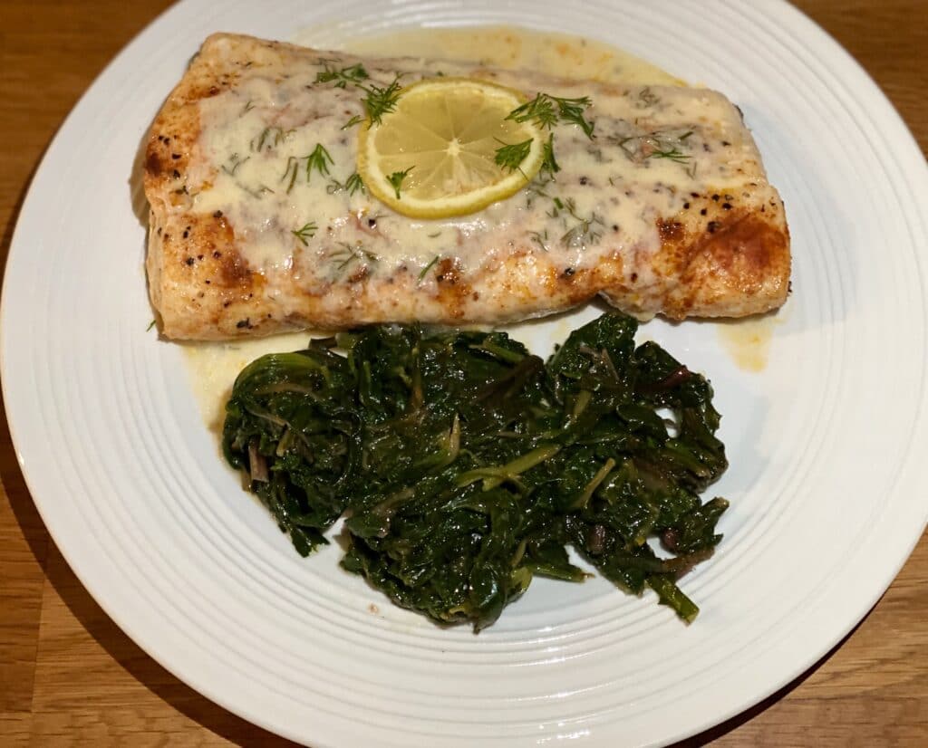 baked halibut with lemon dill sauce